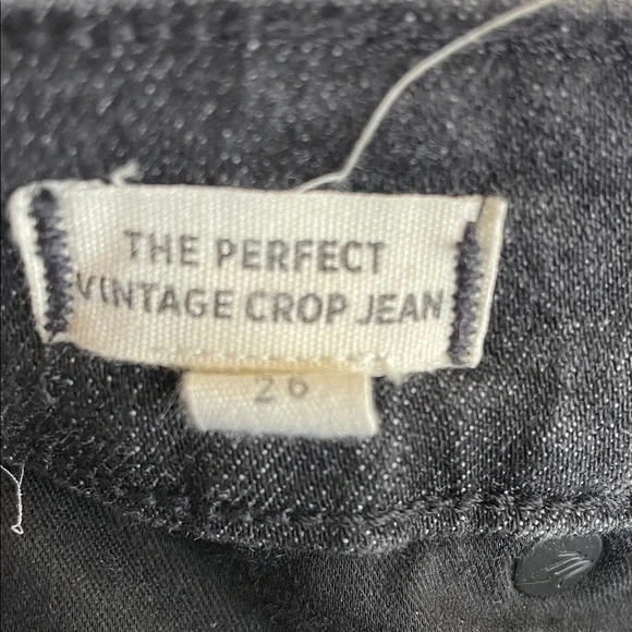 Madewell Women's The Perfect Vintage Crop Jeans, Size 26 Charcoal - Picture 7 of 7